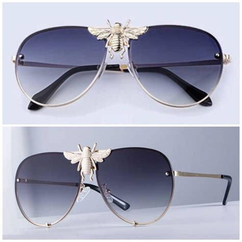 gucci glasses bumblebee|Gucci aviator glasses frames.